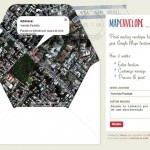 Faça um cartão postal com cara de Google Maps
