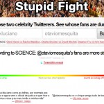 Qual celebridade tem os seguidores mais estúpidos no Twitter?