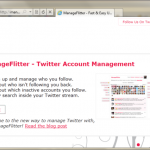 Utilizando o ManageFlitter para descobrir quem não te segue no Twitter